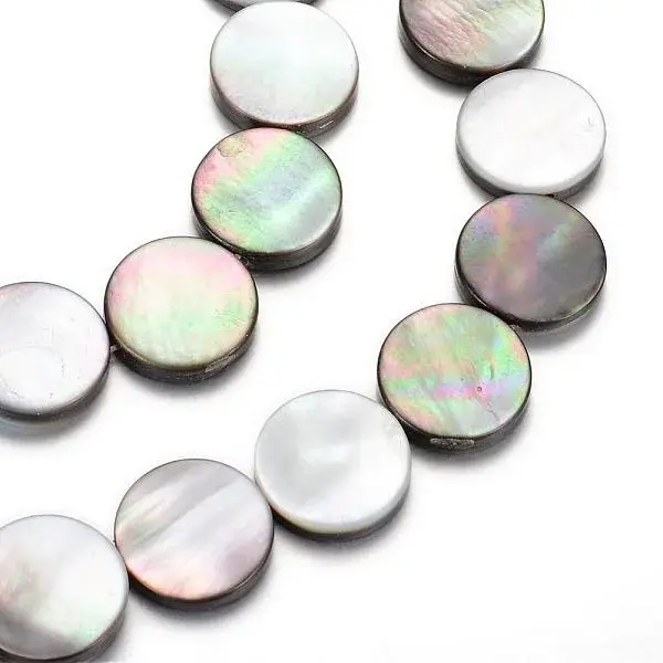 Natural Black Lip Shell Bead Strands