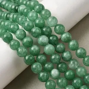 Natural Dyed White Jade Beads Strands