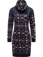 Ragwear Šaty 'Chlloe Aztec'  námornícka modrá / tmavomodrá / ohnivo červená / šedobiela