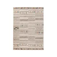 KOBEREC TKANÝ NA PLOCHO, 120/170 cm, tmavě šedá, béžová