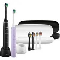 TrueLife SonicBrush Compact sonický zubní kartáček Duo Black / Lavender 2 ks