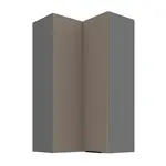 Horní rohová skříňka Aria ANT 60x60 GN-108 2F (90°) Barva korpusu: Antracit, Barva dvířek: TA - Sandgrau AFM
