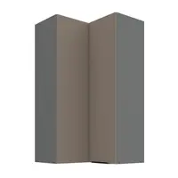 Horní rohová skříňka Aria ANT 60x60 GN-108 2F (90°) Barva korpusu: Antracit, Barva dvířek: TA - Sandgrau AFM