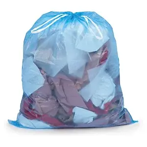 300 x Zatahovací pytle na odpad 35 l, modré, tloušťka 15µm, 20ks v roli