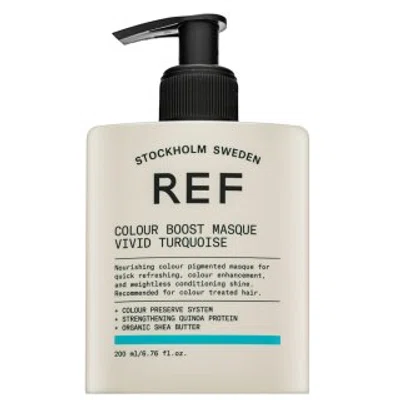 REF Colour Boost Masque vyživující maska s barevnými pigmenty pro oživení barvy Vivid Turquoise 200 ml