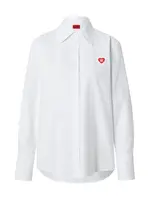 HUGO Blúzka 'Erselia'  červená / biela