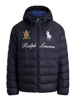 Polo Ralph Lauren Zimná bunda  námornícka modrá / zlatá žltá / čerešňová / biela