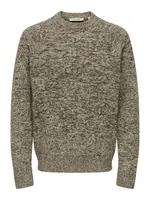 Only & Sons Sveter 'ONSBERNO'  sivá melírovaná
