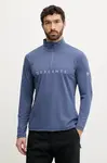 Funkční triko s dlouhým rukávem Descente CHEST LOGO T-NECK modrá barva, DW5FLT01MU