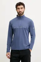 Funkční triko s dlouhým rukávem Descente CHEST LOGO T-NECK modrá barva, DW5FLT01MU