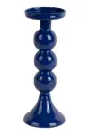 Dekorativní svícen Present Time Funky 23 cm tmavomodrá barva