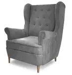 Čalúnené kreslo aros - šedá