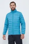 Péřová sportovní bunda Columbia Lake tyrkysová barva