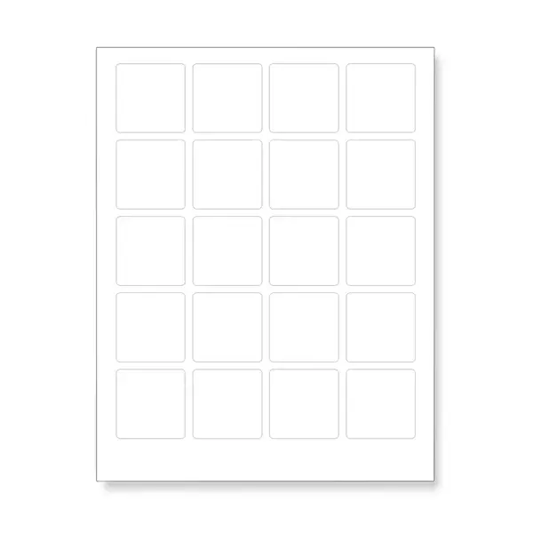 Samolepicí etikety 45 x 45 mm, 24 etiket, A4, 100 listů