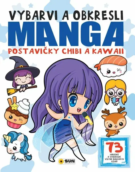 Vybarvi a obkresli - Manga postavičky Chibi a Kawai (Defekt)