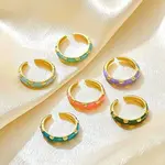 Brass Open Cuff Rings for Women