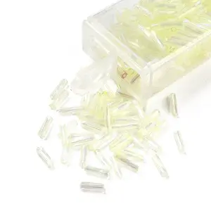 10G Ceylon Glass Twist Bugle Beads