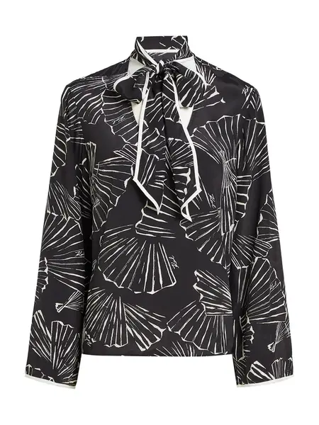 Karl Lagerfeld Blúzka  čierna / biela