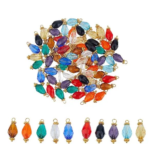 Brass Glass Pendants