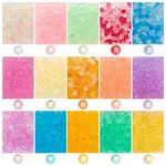 195G 15 Colors Transparent Frosted Glass Beads