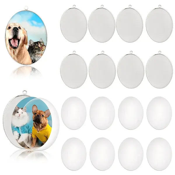 DIY Oval Blank Dome Pendant Making Kit