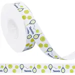 25 Yards Sport Ball Theme Printed Polyester Grosgrain Ribbon
