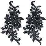 3D Flower Polyester Embroidery Ornament Accessories