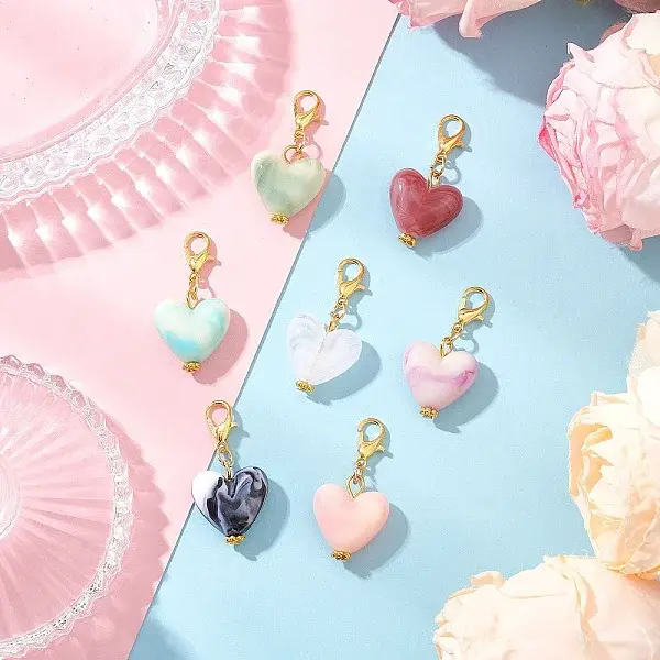 Acrylic Heart Pendant Docorations