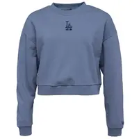 New Era LA DODGERS MLB MIDI LEAGUE ESSENTIAL CROPPED SWEATER Dámska mikina, modrá, veľkosť