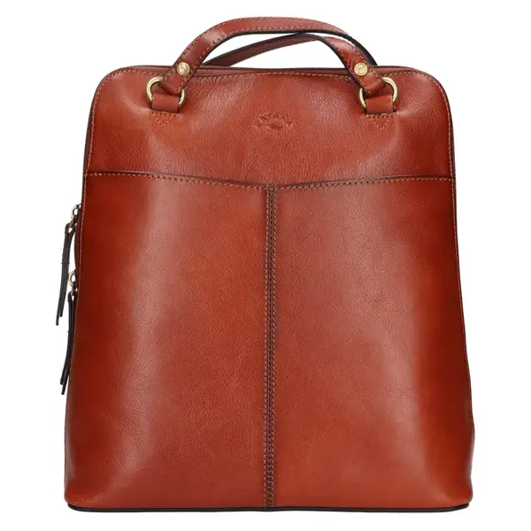 Dámská kožená batůžko kabelka Katana Moana - koňak