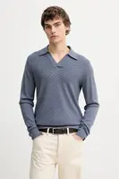 Vlněný svetr Rag & Bone pánský, modrá barva, RH8125H6MMN