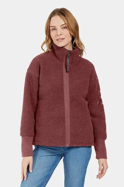 Mikina Didriksons MELLA dámská, černá barva, hladká, 505446