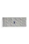 Vlněná čelenka Polo Ralph Lauren WOOL BLEND šedá barva, 455981426002
