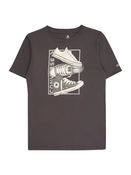 CONVERSE Tričko  sivá / antracitová / čierna / biela
