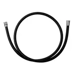 Novaservis Sprchová hadica plastová 150 cm čierna