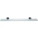 tesa Sklenená polička Smooz, chróm, 50 x 600 x 120 mm