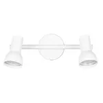 Reality Stropné 2bodové svietidlo Cantar, matná biela, 25,5 x 15,5 x 8 cm