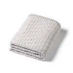 BABYONO Deka z organické bavlny pletená 75 x 100 cm grey 0m+
