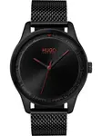 HUGO Analógové hodinky  červená / čierna