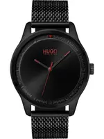 HUGO Analógové hodinky  červená / čierna
