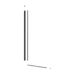 Set pro znížený walk-in výška 100 cm SAT čierna SATWISPROFILC