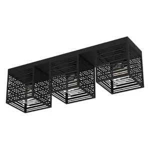 Stropné osvetlenie Eglo PIEDRITAS čierna 900357