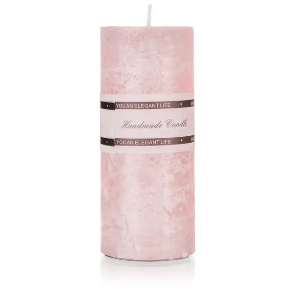 Svíčka 5x12cm růžová 64395014
