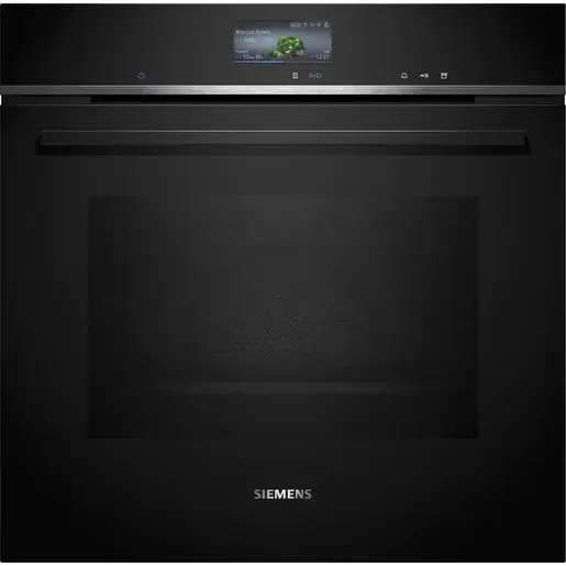 Vstavaná rúra Siemens s prídavnou parou 60 x 60 cm čierna HR736G1B1