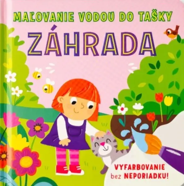 Maľovanie vodou do tašky Záhrada