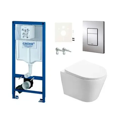 Cenovo zvýhodnený závesný WC set Grohe do ľahkých stien / predstenová montáž + WC SAT Infinitio SIKOGRSIN1S