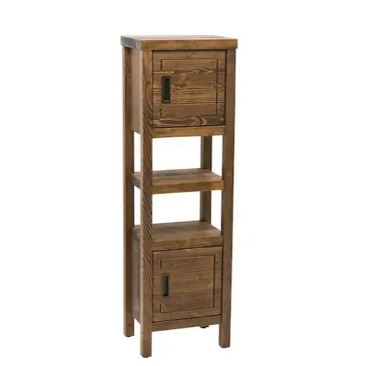 Kúpeľňová skrinka vysoká Naturel Country 40x130x30 cm palisander COUNTRYV40LPPA