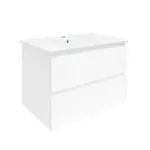Kúpeľňová skrinka s umývadlom SAT B-Way 79x50x45 cm biely lesk BWAY280WU4BI