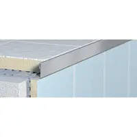 Lišta ukončovací "L" Havos kartáčovaný, nerez, dĺžka 300 cm, výška hrany 10 mm, NRZK10300