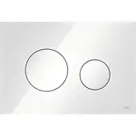 Tece Loop ovládacie tlačidlo sklo v bielej farbe 9240650 9.240.650